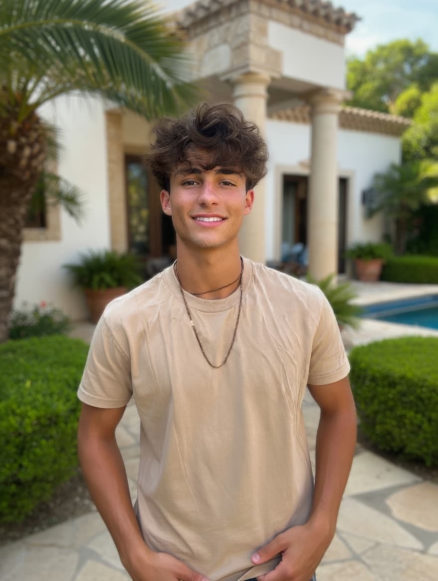 Selfie to natural-looking photo after